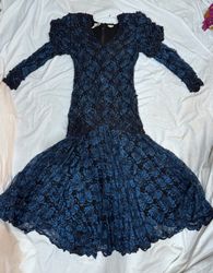 * Vintage Lace Evening Dress