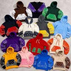 upcycle bandana sweatshirt hoodies
