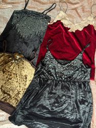 Y2K velvet tops  29 pisce