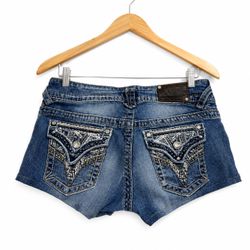 Y2K Embroided & Embellished Denim Shorts