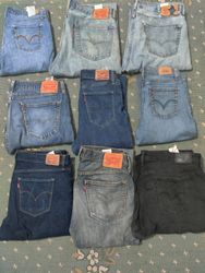 Levi's baggy and flare jeans