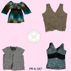 Y2K Printed Poly Short Sleeve Blouse – Vintage Ret..