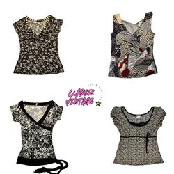 Retro Chic Vintage Tops (MH-026)