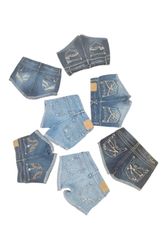 Y2K Cyber-Queen Rhinestone Denim Mini Shorts
(S-17..