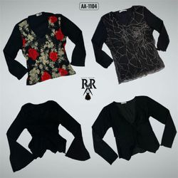 Y2k Black Rave Full Sleeve Tops (AA-1104)