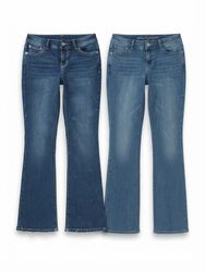 (FV-1911) BoyFriend Denim Flared Jeans