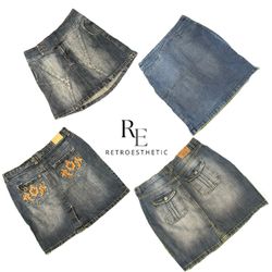 Y2K NYC IT GIRL DENIM MIDI SKIRT RE-3448