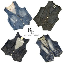 Y2K Unique Girl waistcoat  RE-3451