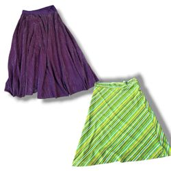 Midi and mini skirts