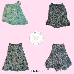 Abstract Print Poly Skirt – Modern Casual Wear (PR..