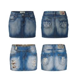 Y2K Denim Mini Skirts
