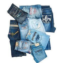 Embellished Denim Capris
