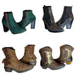 Op vintage 247 Best Color full ankle cowgirl boots