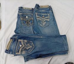 CR9699 Vintage Rock Revival Flare & Straight Jeans