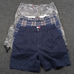 Branded cotton shorts