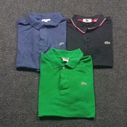 Lacoste 3 button shirts