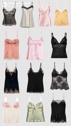 Y2K Satin Cami Tops - (02/07)