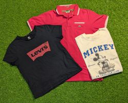 6566 - Lacoste, Levi's And Burberry Half Sleeves T..