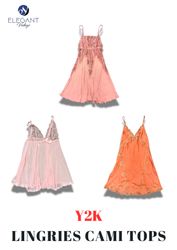 Y2K Lingerie Cami Tops - EV2252