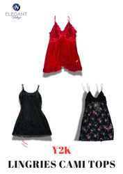 Y2K Silk Cami Tops - EV2253