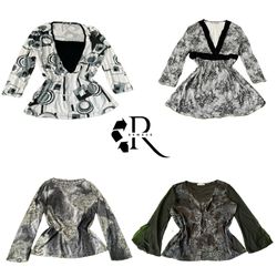 Y2K Unique girl Printed Full Sleeve Tops RW-2185