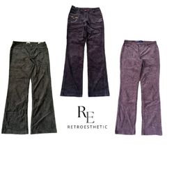 Y2K UNIQUE CORDUROY PANTS RE-3453