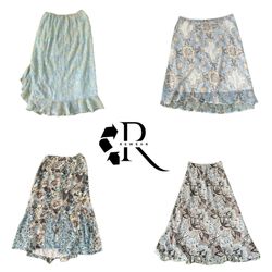 Y2K Era Cyber Girl Poly Midi Skirt RW-2187