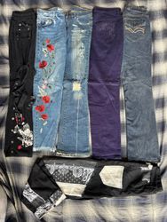mix jeans 7 pieces