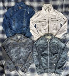 Denim zipper jackets 14 pieces