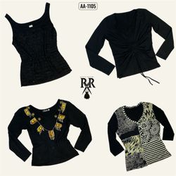 Y2K Black Rave Mix Tops (AA-1105)