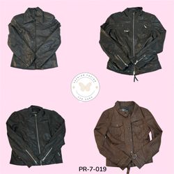 Sleek Black Leather Jacket – Modern Edge Fashion P..