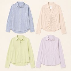 Y2k Office Wear Neutral Shirts