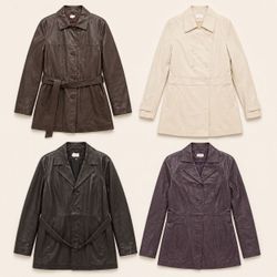 Y2k Leather Button Jackets