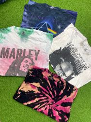 Tie Dye T-shirt  simple and printed mix