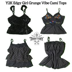 Y2K Edgy Girl Grunge Vibe Cami Top TY-073