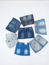 Lovely Vintage Y2K Denim Mini Skirts(VM-51)