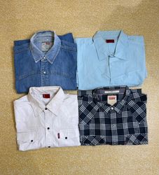 TH# 227 Vintage Levi’s Men’s Shirt | Classic Denim..