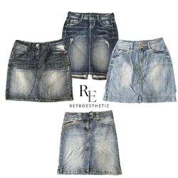 Y2K NYC IT GIRL DENIM MIDI SKIRT RE-3461