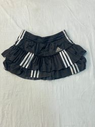 Upcycled Adidas Ruffle Mini Skirt