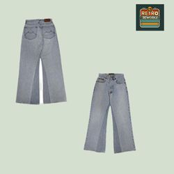SS26 Upcycled Wide Leg Jeans