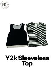 Y2k Sleeveless Top.        #0039