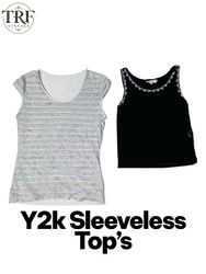 Y2k Sleeveless Top.     #0049