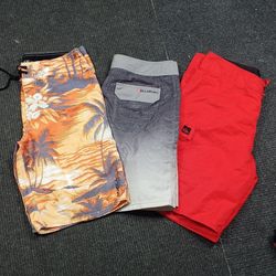 Branded swimming shorts
