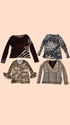 Y2k Animal Print blouse