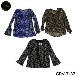1. Women’s Long Sleeve Blouse – Retro Y2K Casual F..