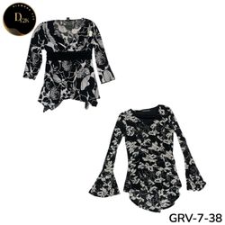 2. Women’s Vintage Long Sleeve Blouse – Premium Y2..