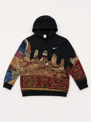Upcycle Mix Branded Hoodies With Tapestry (DV -07)