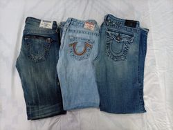 CR9805 Vintage True Religion Flare & Straight Jean..