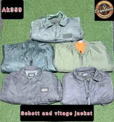 Schott and vintage jacket ak359