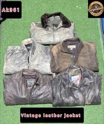 Vintage leather jacket ak361